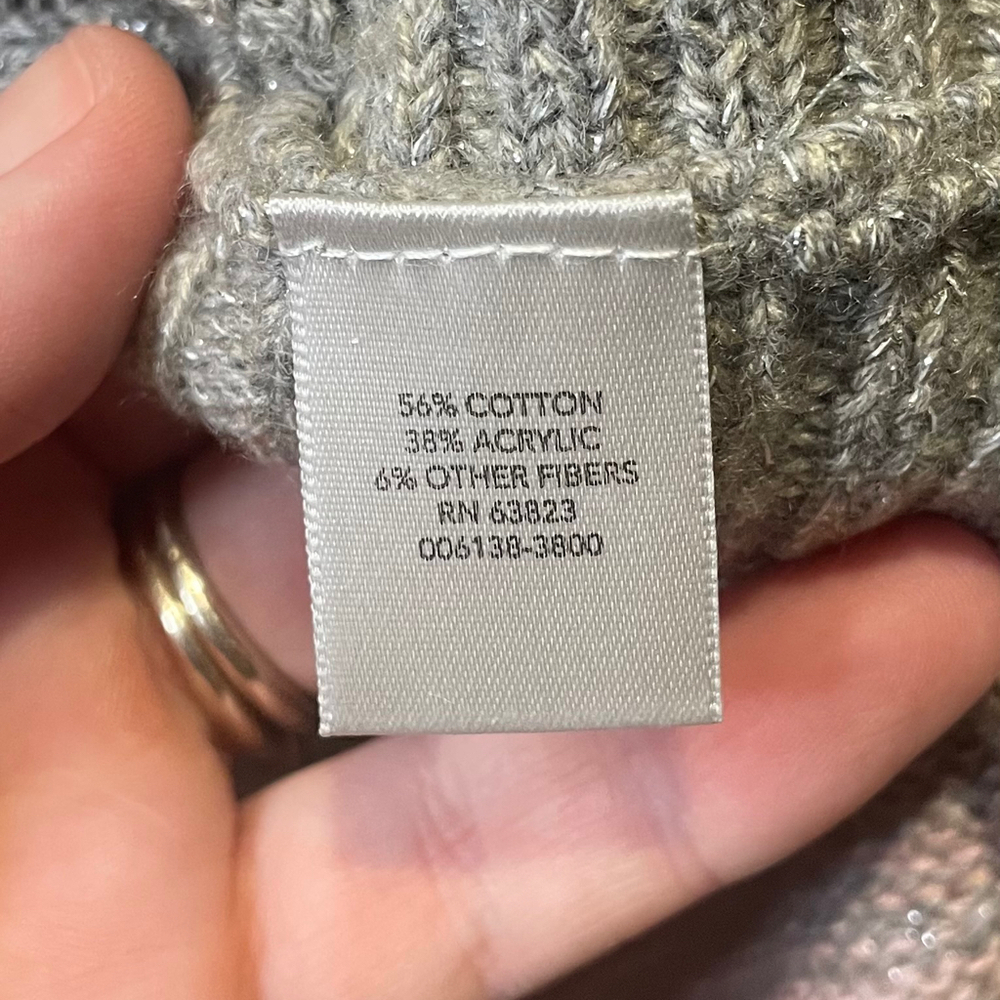 Womens Christopher & Banks Size 14w Pink Gray Sweater Pull Over Casual Office — image 4 of 7